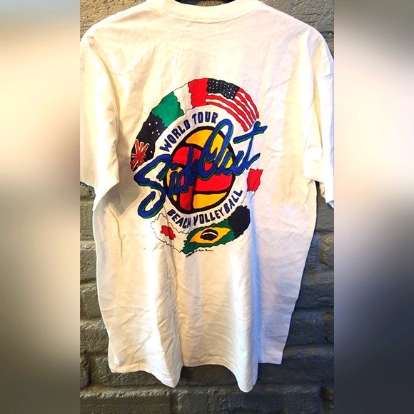 Sideout BEACH volleyball World Tour And margarita Social PUERTo VARRATA Shirt - Picture 1 of 4